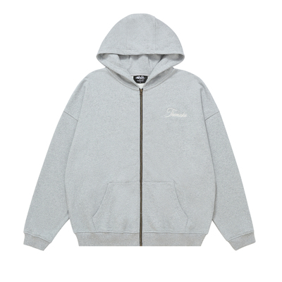 Makemore连帽卫衣套装男*松弛慵懒纯棉刺绣连帽开衫休闲宽松卫裤