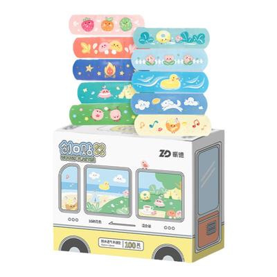 振德儿童创口贴防水透气卡通可爱