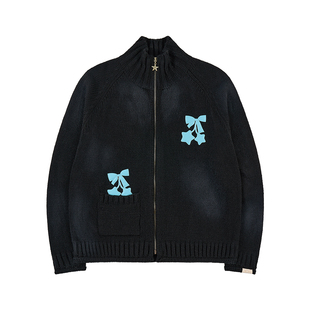 GOODBAI GOODEES 秋冬新款五角星毛衣开衫