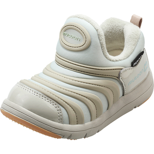 牧童毛毛虫鞋儿童运动鞋2025冬季新款男童软底加绒保暖女童二棉鞋