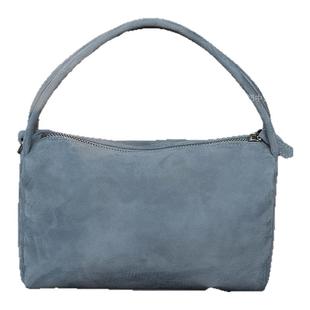 摩西奶奶 头层羊猄绒麂皮波士顿包 手提单肩斜挎吐司包 2025新款