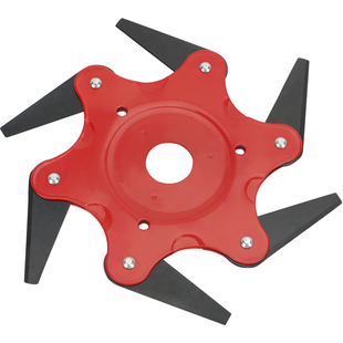 割草机刀片锰钢六叶刀打草头不怕石头割草刀专用刀打草机配件大全