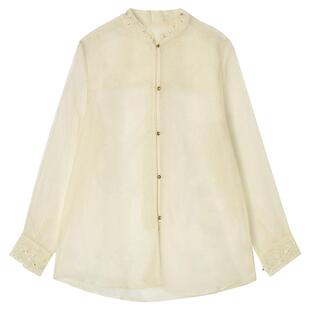 2026年春Outlets正品 高端HG系列轻量新中式中长款上衣长袖衬衫女