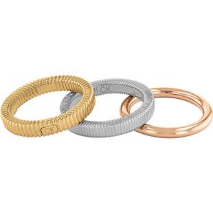 【情人节礼物】CalvinKlein官方正品CK小弹簧戒指叠戴小众生日