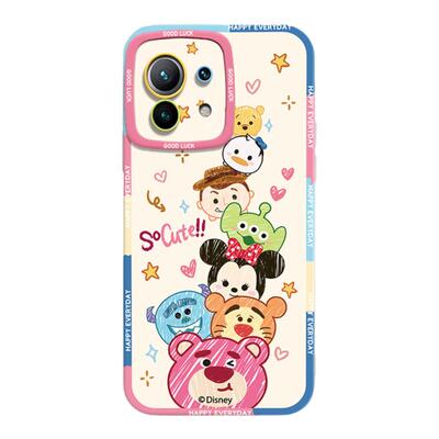 粉熊圈圈乐适用小米17Promax手机壳新款小米15液态硅胶12s保护套女迪士尼Ultra可爱全包13红米k60超薄软壳14