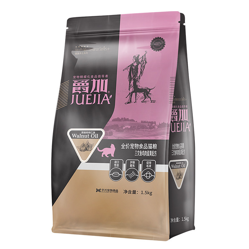 爵加全价3斤猫粮36%鲜肉不吃可退