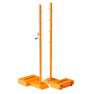 奥匹羽毛球网柱室内外多功能移动式网架家用球馆比赛标准专用网柱