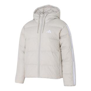 阿迪达斯连帽羽绒服官方正品女款2025秋冬新款运动保暖外套