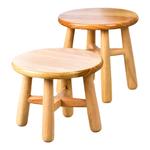 圆木凡品小凳子家用实木板凳榫卯实木凳子小木凳茶几矮凳圆凳方凳