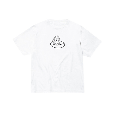 日本藤原浩联名潮牌UE宽松简约休闲高街独角兽短袖圆领字母T恤男