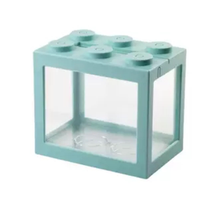 积木式创意LED灯鱼缸泰国斗鱼缸迷你USB灯海藻球盒生态爬宠观赏箱