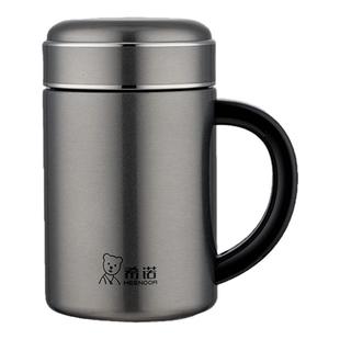 希诺保温杯商务高档男士316L不锈钢泡茶杯办公室家用大容量手柄杯