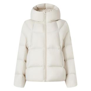 坦博尔冬季新款羽绒服女短款连帽休闲时尚轻盈泡芙面包服保暖外套