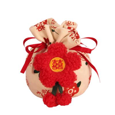 小红花2022新款结婚喜糖袋伴手礼