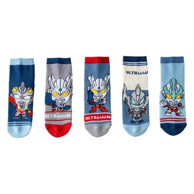 奥特曼袜子纯棉冬季加绒加厚毛圈