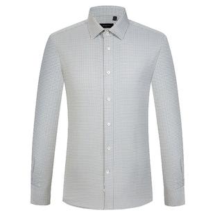 【绵羊毛蚕丝衬衫】东博利尼秋冬休闲羊毛保暖衬衫男士千鸟格衬衣