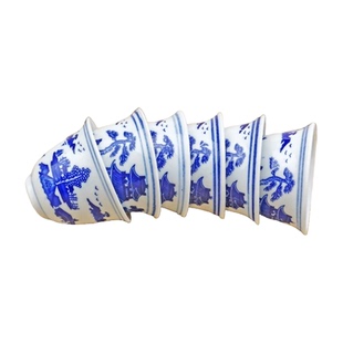 景德镇老式酒杯陶瓷装白酒家用烈酒1两复古一口杯酒盏上供小酒盅