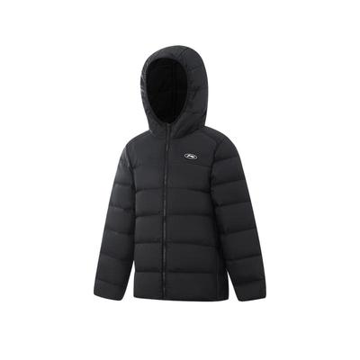 李宁童防泼水男女同款短羽绒服