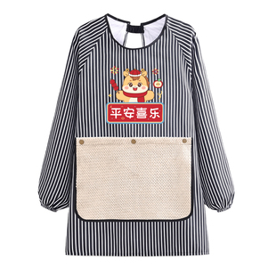 短款成人围腰防泼水舒适围裙耐穿大扫除厨房做饭干活罩衣工作服女