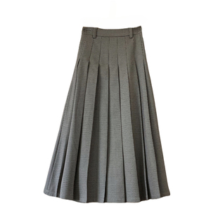 好在 布莱克书店 小个子150秋冬复古千鸟格羊毛百褶裙高腰半身裙