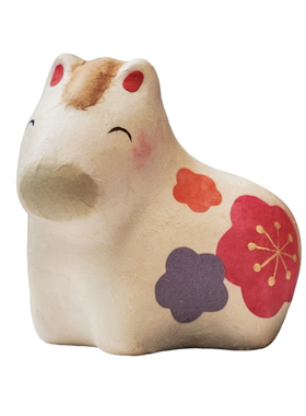 日本龙虎作生肖马祝福礼物摆件