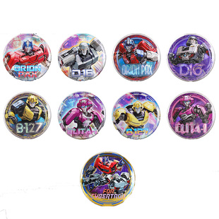 奥迪双钻擎天柱变形金刚大黄蜂马口铁闪耀吧唧徽章正版周边盲盒