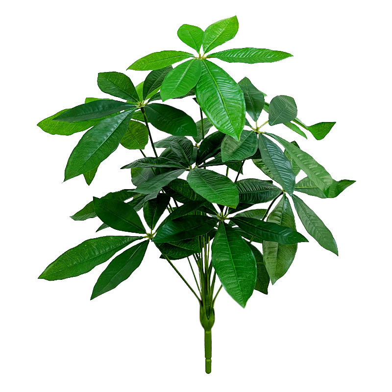 单束仿真绿植龟背叶室内花槽装饰