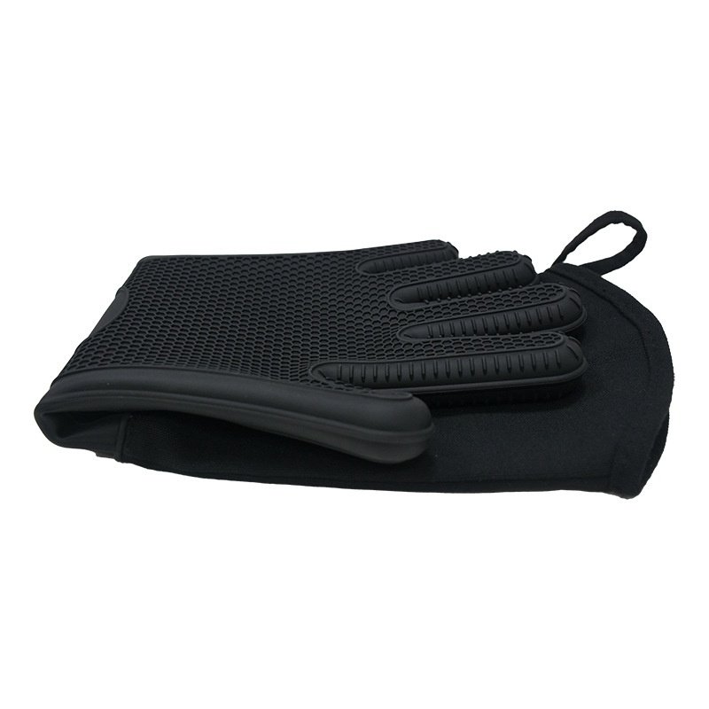 50CM长五指蜂窝加棉物硅胶烫烤箱微波炉手套取手套防加长通用防热