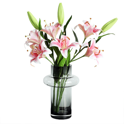 百合花仿真花客厅餐厅