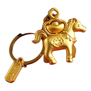 2026马上有钱高档马年钥匙扣车载挂件发财创意高颜值手机包包挂饰