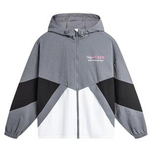 李宁正品韦德系列男子清爽舒适抗菌宽松休闲运动风衣AFDU399-1