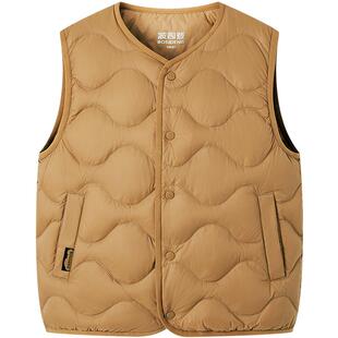 波司登2025新款马甲女童短款儿童羽绒服葫芦纹三防马甲T250135020