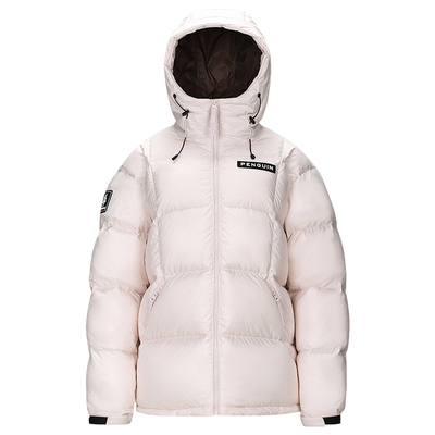 企鹅宽松热能面包羽绒服骆驼联名