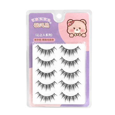 桃汽熊漫画大眼假睫毛可撑双眼皮
