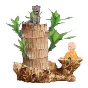 巴西木水养幸运木开花格鲁特小树人绿植盆栽室内水培好养植物桌面