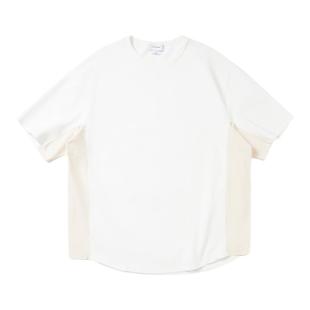 PRIMEE Cotton Polyester Dot Air mixed Tee精梳棉涤拼接机能T恤