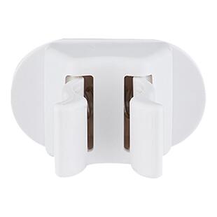 米木 粘胶式扫把挂夹扫帚收纳挂钩衣叉直杆整理夹子 免钉免打孔