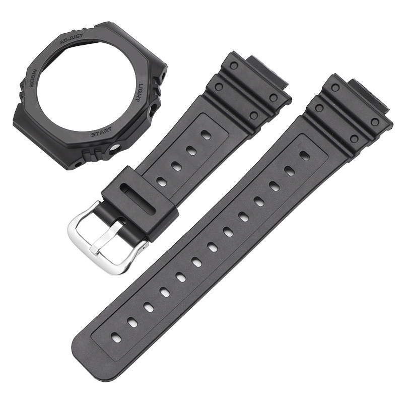 适配GA2100农家橡树八角形卡西欧DW5600SKGA2110/GAB2100表带表壳