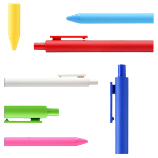 KACO复古中性笔PURE书源糖果色彩色按动中性笔0.5mm小学生考试小清新简约手账磨砂软胶笔杆按动黑色签字水笔