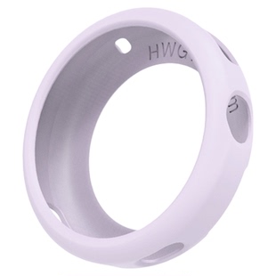 适用华为GT6手表41mm流光紫硅胶保护套watchgt6运动18mm智能手表硅胶腕表带女生秋冬新款马鞍棕套装屏幕保护