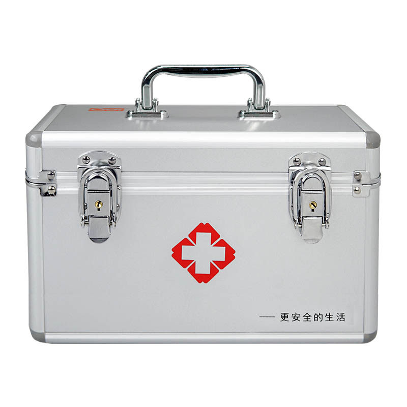 CROR/科洛综合急救箱车用家庭便携医疗箱实验室铝合金箱ZE-L-007A