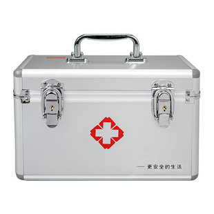 CROR/科洛综合急救箱车用家庭便携医疗箱实验室铝合金箱ZE-L-007A