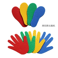 Отпечаток рук, зеленые отпечатки рук и ног