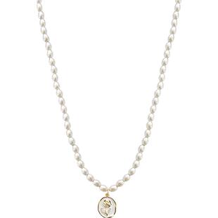 珍珠款花朵项链女2026新款爆款轻奢小众设计感颈链春天毛衣锁骨链