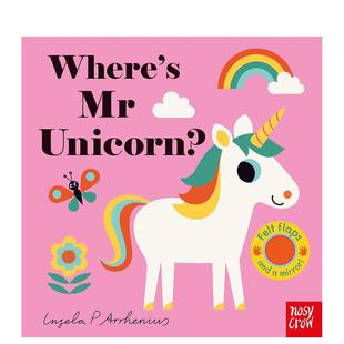 【预售】【毛毡翻翻书】独角兽先生在哪里? 【Felt Flaps】Where's Mr Unicorn?英文儿童趣味原版图书外版进口书籍 Ingela P Arrh
