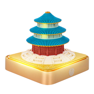 2026年故宫祈年殿3d立体纸雕日历全景灯光手撕台历文创摆件礼物