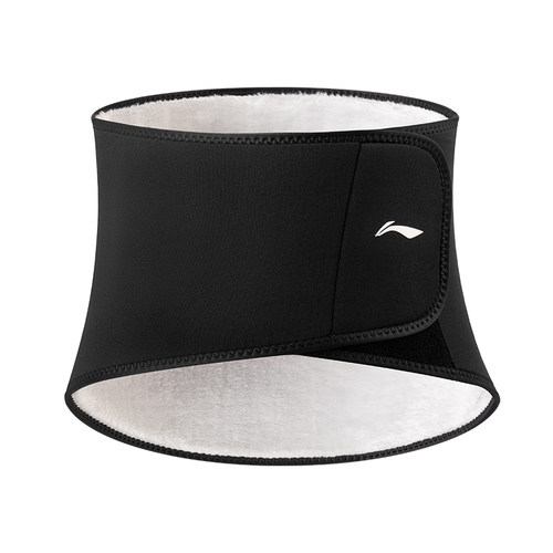 李宁保暖护腰带男士运动防寒冬季加绒加厚女护肚子腹部防着凉专用