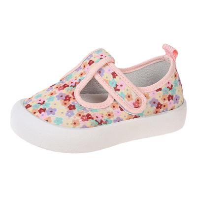 儿童魔术贴透气防滑百搭帆布鞋