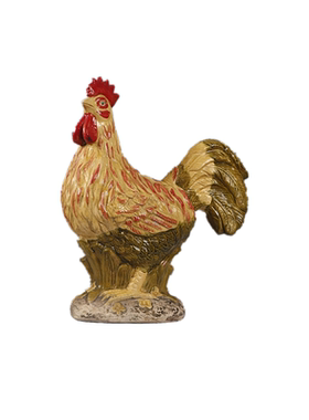 美式复古做旧陶瓷浮雕公鸡母鸡