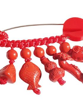 朱砂宝宝扣针压惊别针防惊吉祥物